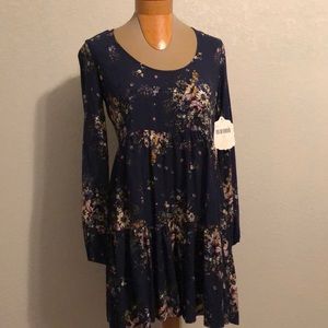 Altar’d State blue floral dress.